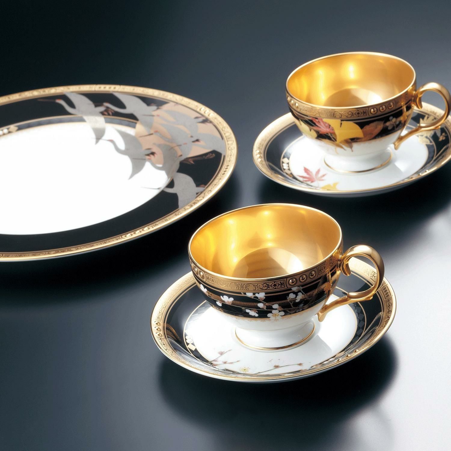Bộ 6 chén trà ( tách trà ) 240ml kèm đĩa lót | Noritake Shikisai Rondo 4656-AS - N50787