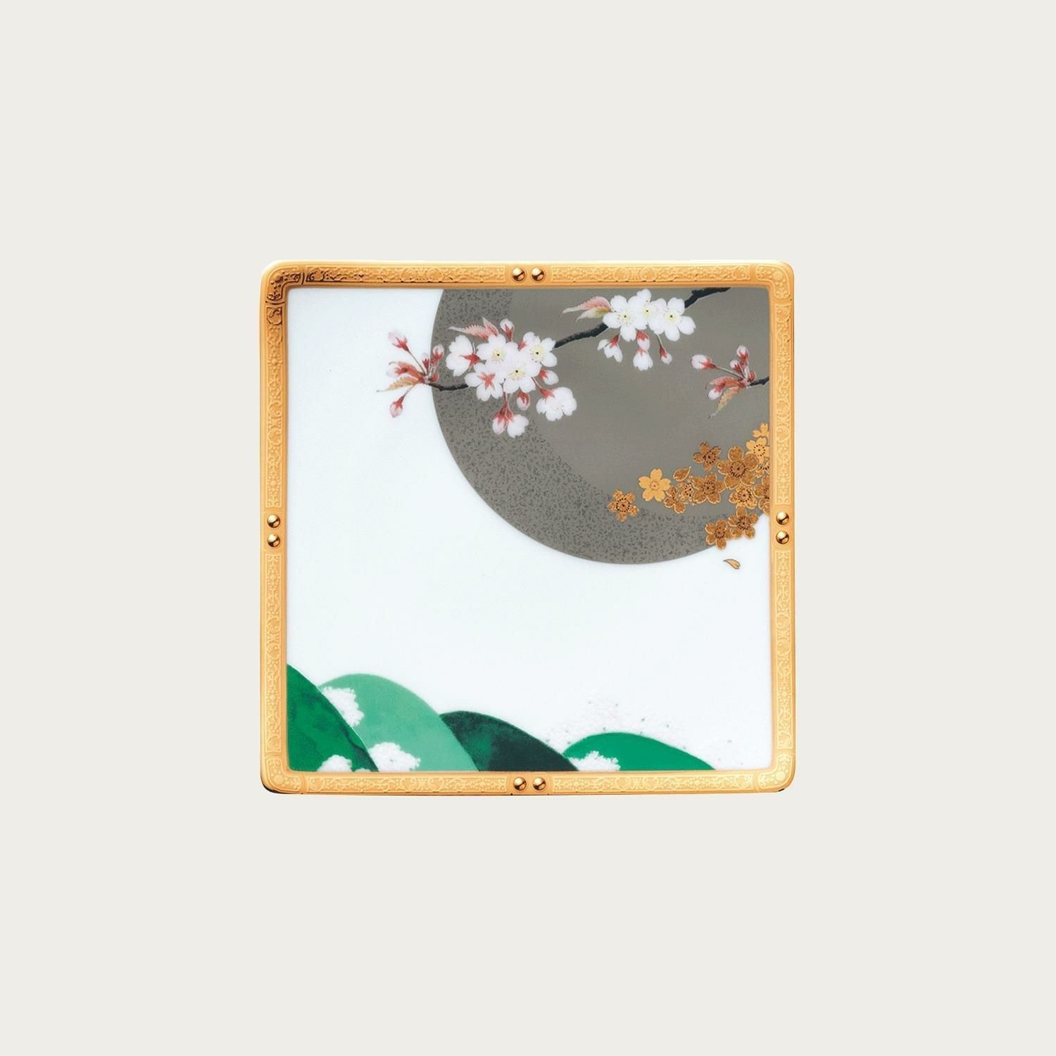 Bộ 6 đĩa vuông cỡ nhỏ 14,9cm | Noritake Shikisai Rondo 4656-AS - N50953
