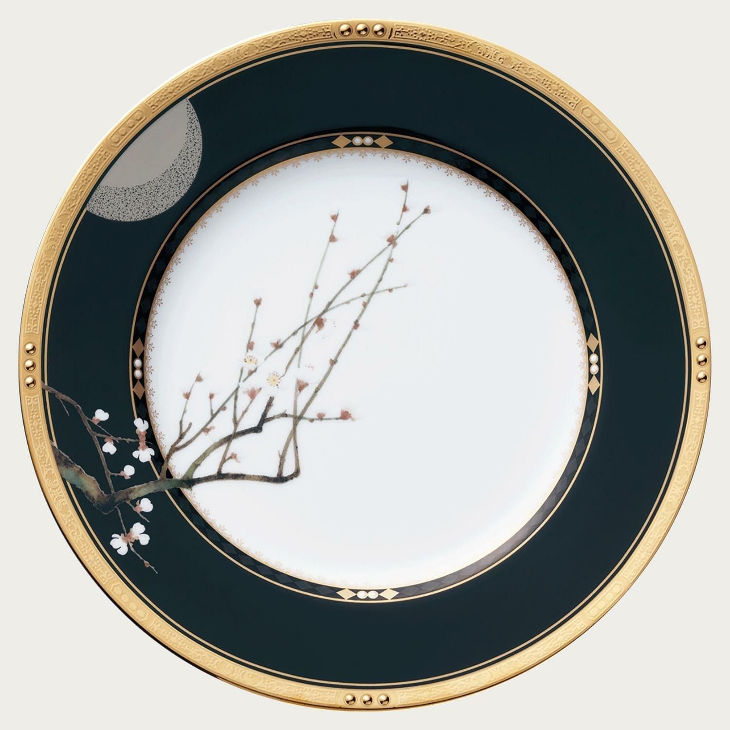 Bộ 6 đĩa tròn cỡ lớn 27cm sứ xương Nhật Bản | Noritake Shikisai Rondo 4656-AS - N59820