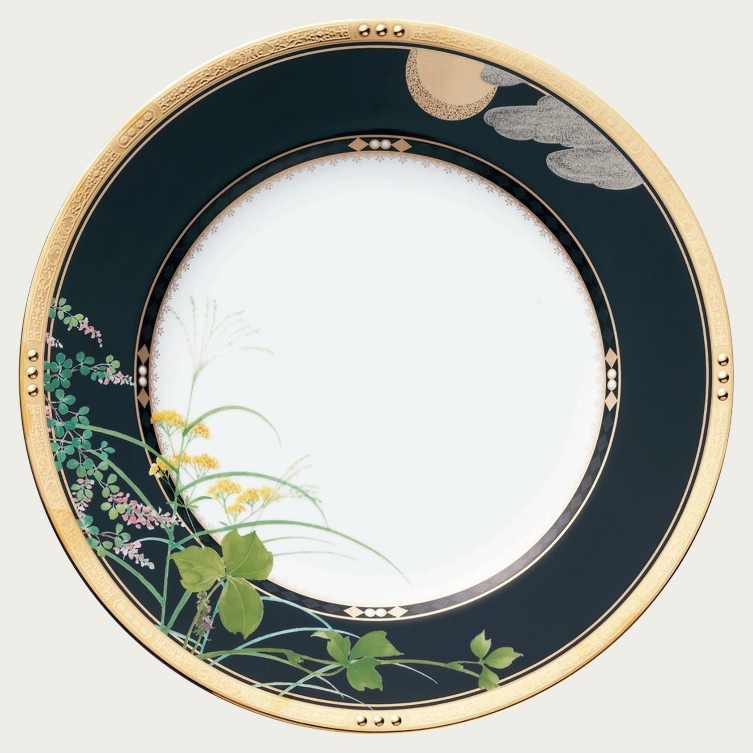 Bộ 6 đĩa tròn cỡ lớn 27cm sứ xương Nhật Bản | Noritake Shikisai Rondo 4656-AS - N59820