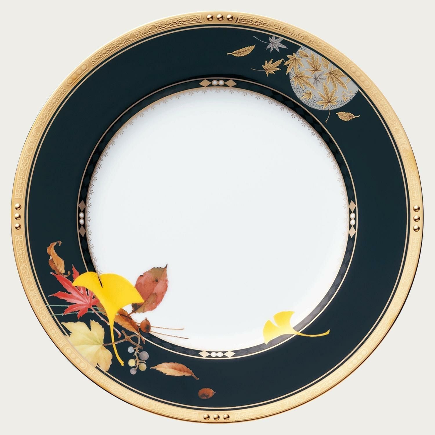 Bộ 6 đĩa tròn cỡ lớn 27cm sứ xương Nhật Bản | Noritake Shikisai Rondo 4656-AS - N59820