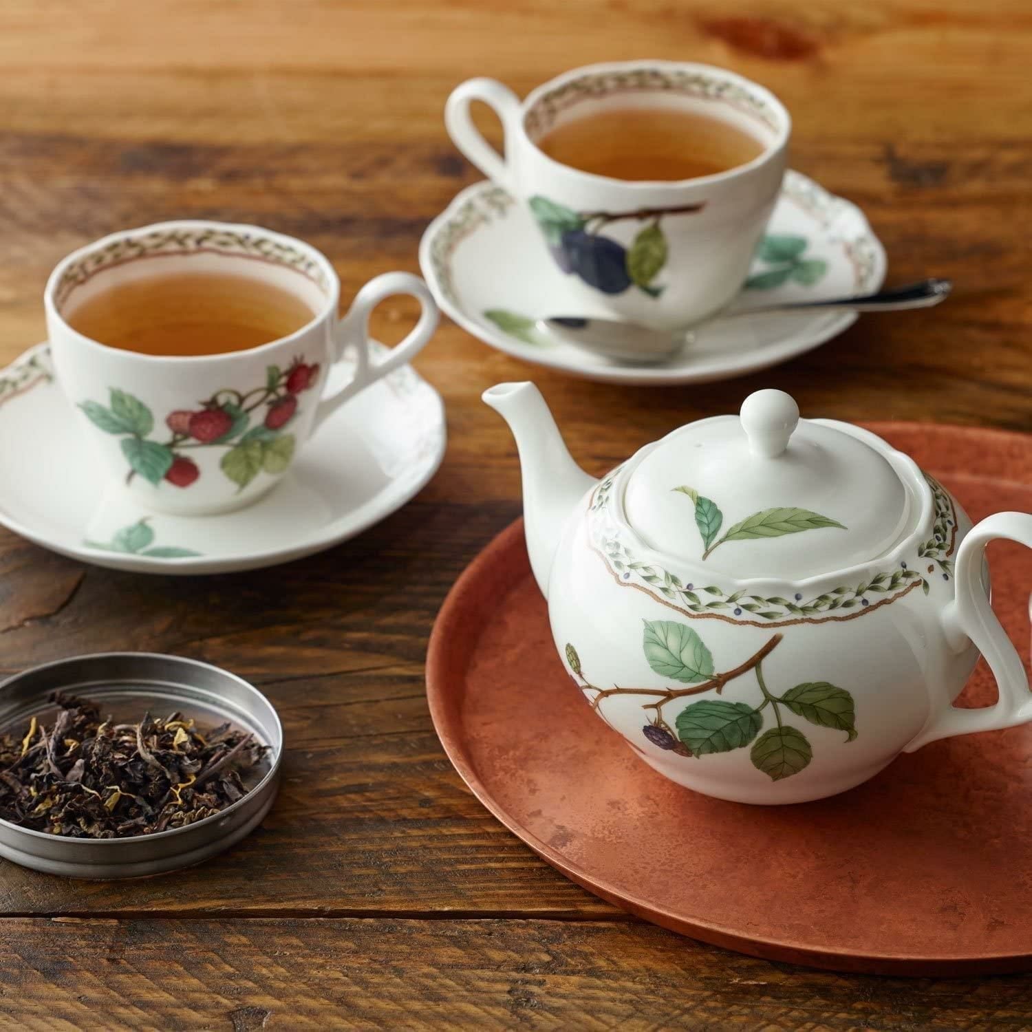 Ấm trà (bình trà) nhỏ dung tích 600ml sứ xương | Noritake Orchard Garden 4911L - 97864