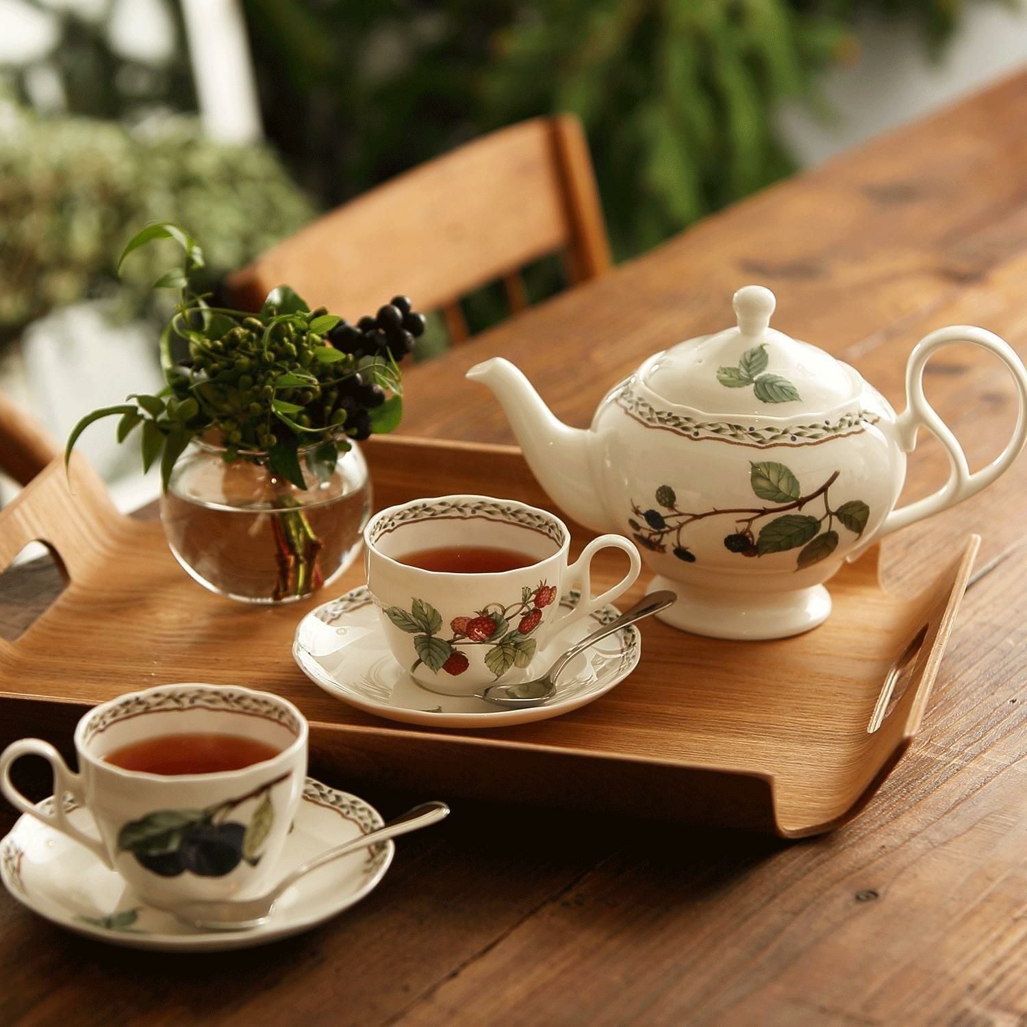 Ấm trà (bình trà) nhỏ dung tích 600ml sứ xương | Noritake Orchard Garden 4911L - 97864