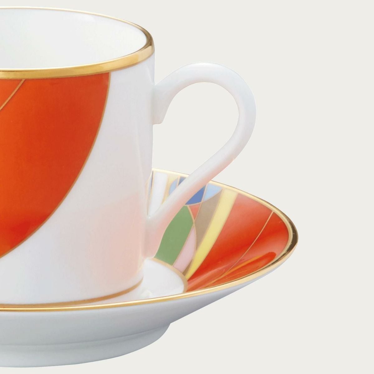 Chén trà (tách trà) nhỏ kèm đĩa lót dung tích 125ml sứ xương | Noritake March Balloons 4947J - WT59881