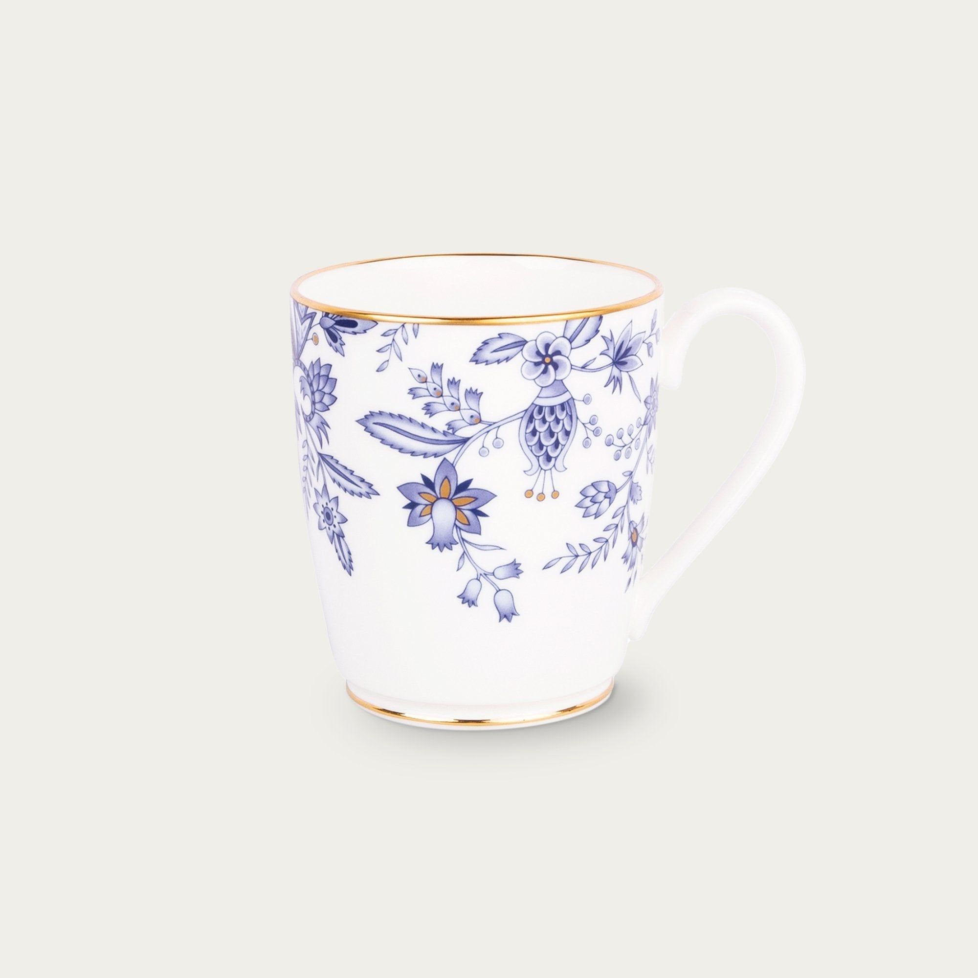 Cốc (ly) uống nước, cà phê dung tích 295ml sứ xương | Noritake Blue Sorrentino 4562L - T97280