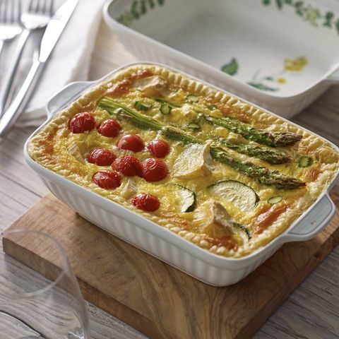  Khay nướng bánh chữ nhật ngang 24,5cm sứ xương | Noritake English Herbs 9352L - 95348 