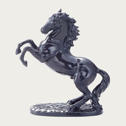  Tượng sứ Nhất Mã Phi Thiên (Hắc Mã) cao 26cm sứ xương Nhật Bản | Noritake Figurine Prancing Horse AC412 - T54514 