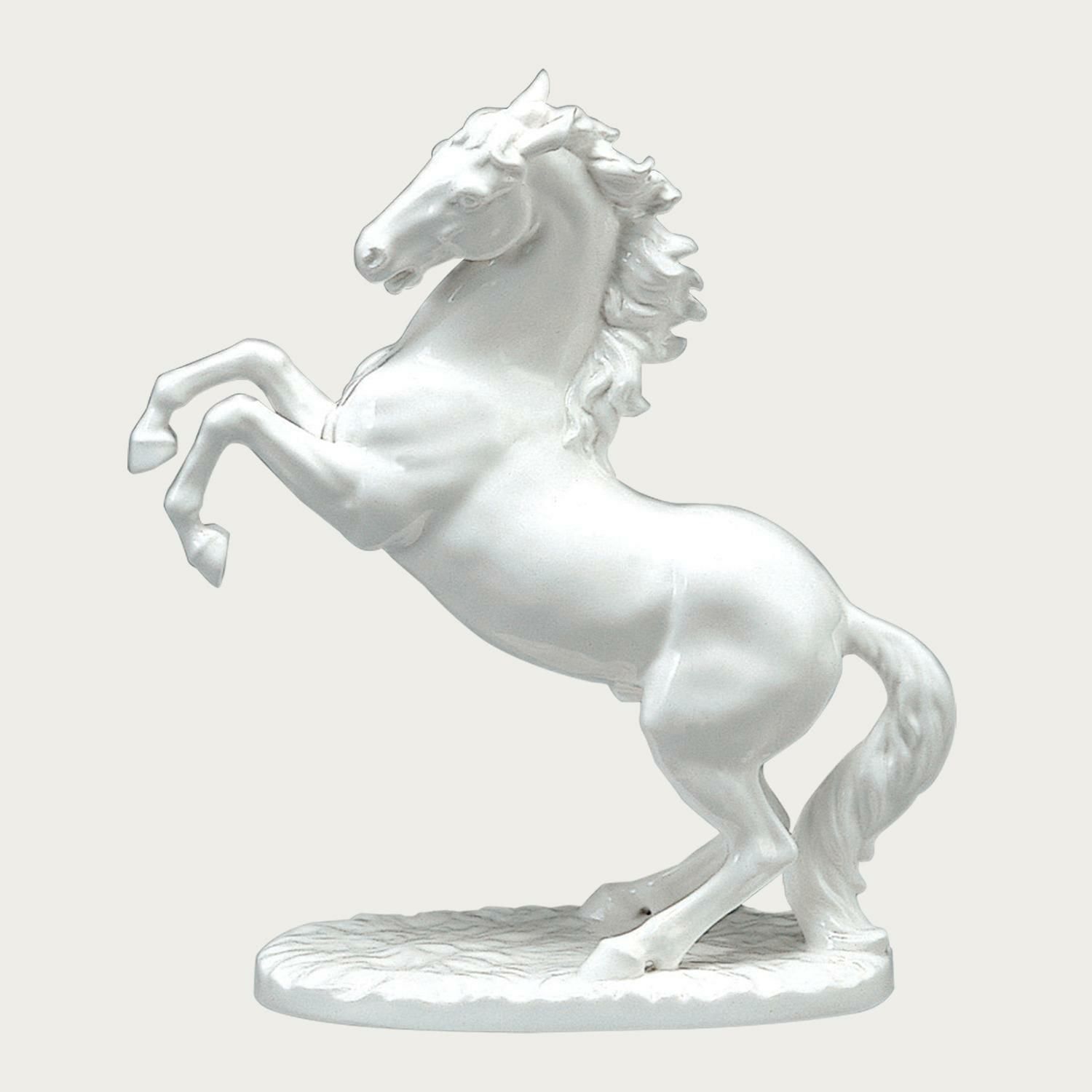 Tượng sứ Nhất Mã Phi Thiên (Bạch Mã) cao 26cm sứ xương Nhật Bản | Noritake Figurine Prancing Horse B900 - T54514