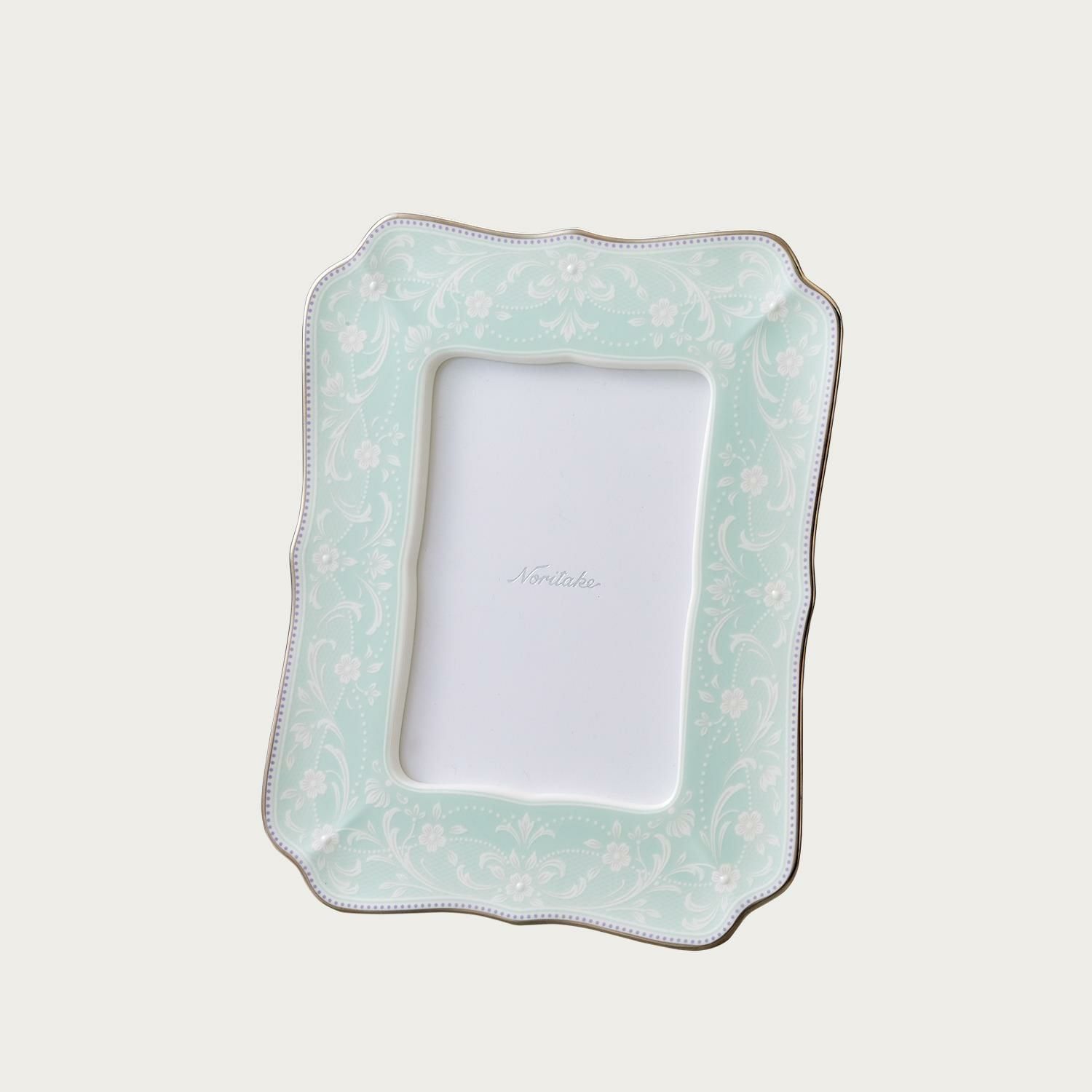 Khung ảnh để bàn Maison Coll Mint Green (chiều dài 19,6cm, chiều rộng 15,7cm) | Noritake Maison Coll H-976L - Y93581