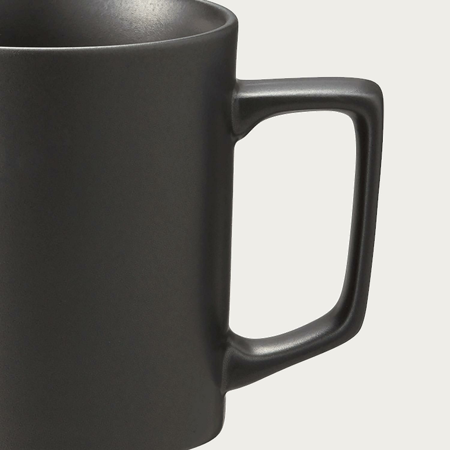 Cốc (ly) uống nước, cà phê màu đen dung tích 335ml sứ trắng Nhật Bản | Noritake Resta 1762-A - 11701A