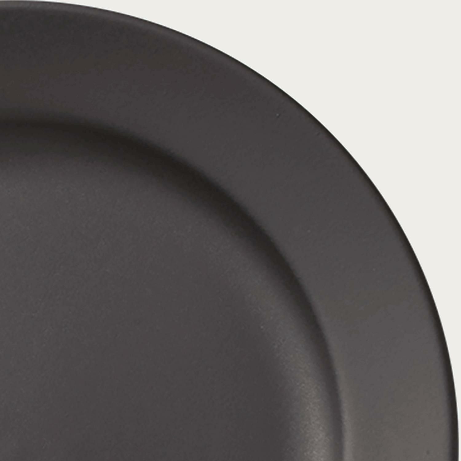 Đĩa tròn cỡ nhỏ đường kính 14cm màu đen sứ trắng Nhật Bản | Noritake Resta 1762-A - 11704A