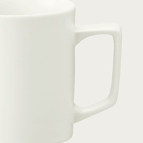  Cốc (ly) uống nước, cà phê màu trắng dung tích 335ml sứ trắng Nhật Bản | Noritake Resta 1762-B - 11701B 