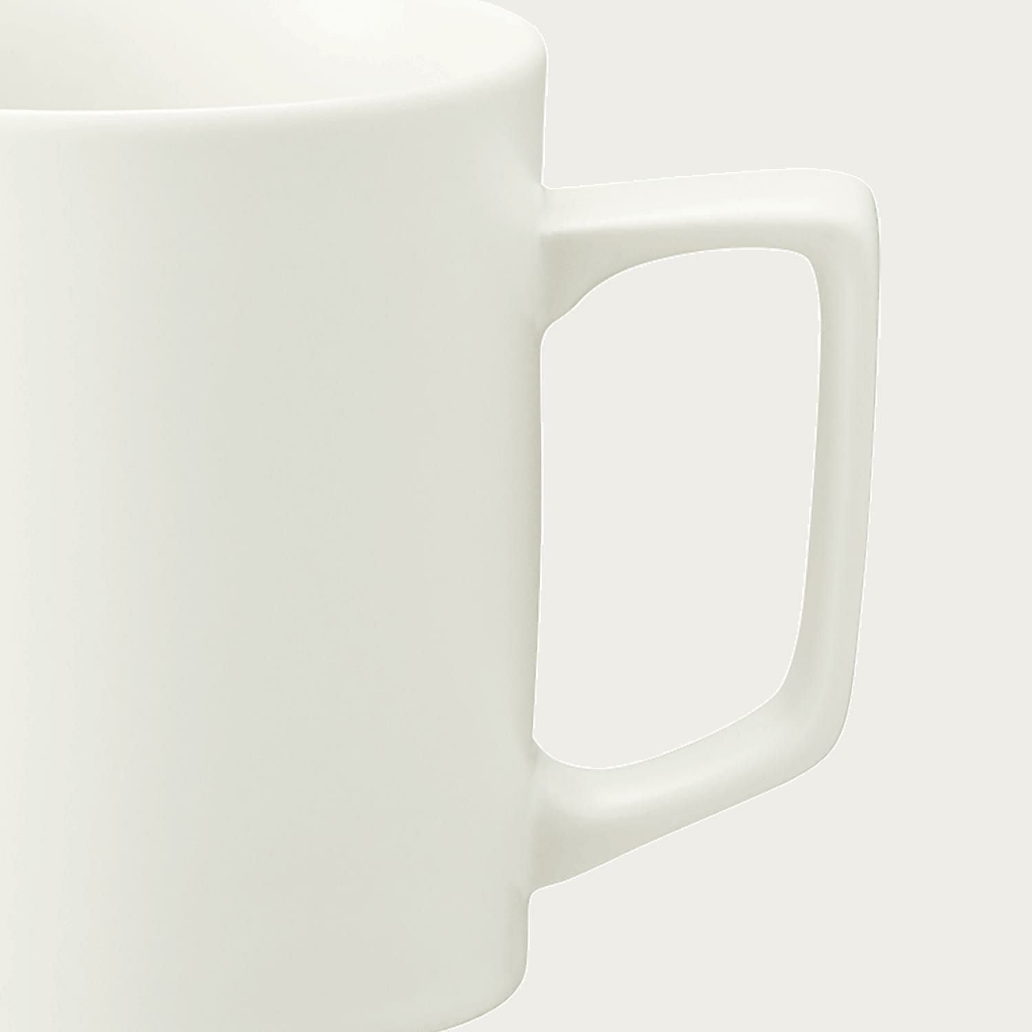 Cốc (ly) uống nước, cà phê màu trắng dung tích 335ml sứ trắng Nhật Bản | Noritake Resta 1762-B - 11701B