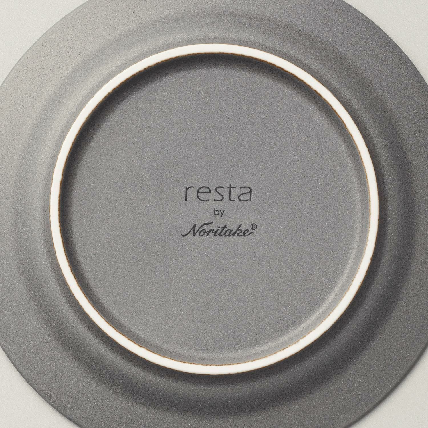 Đĩa tròn cỡ nhỏ đường kính 14cm màu xám sứ trắng Nhật Bản | Noritake Resta 1762-C - 11704C