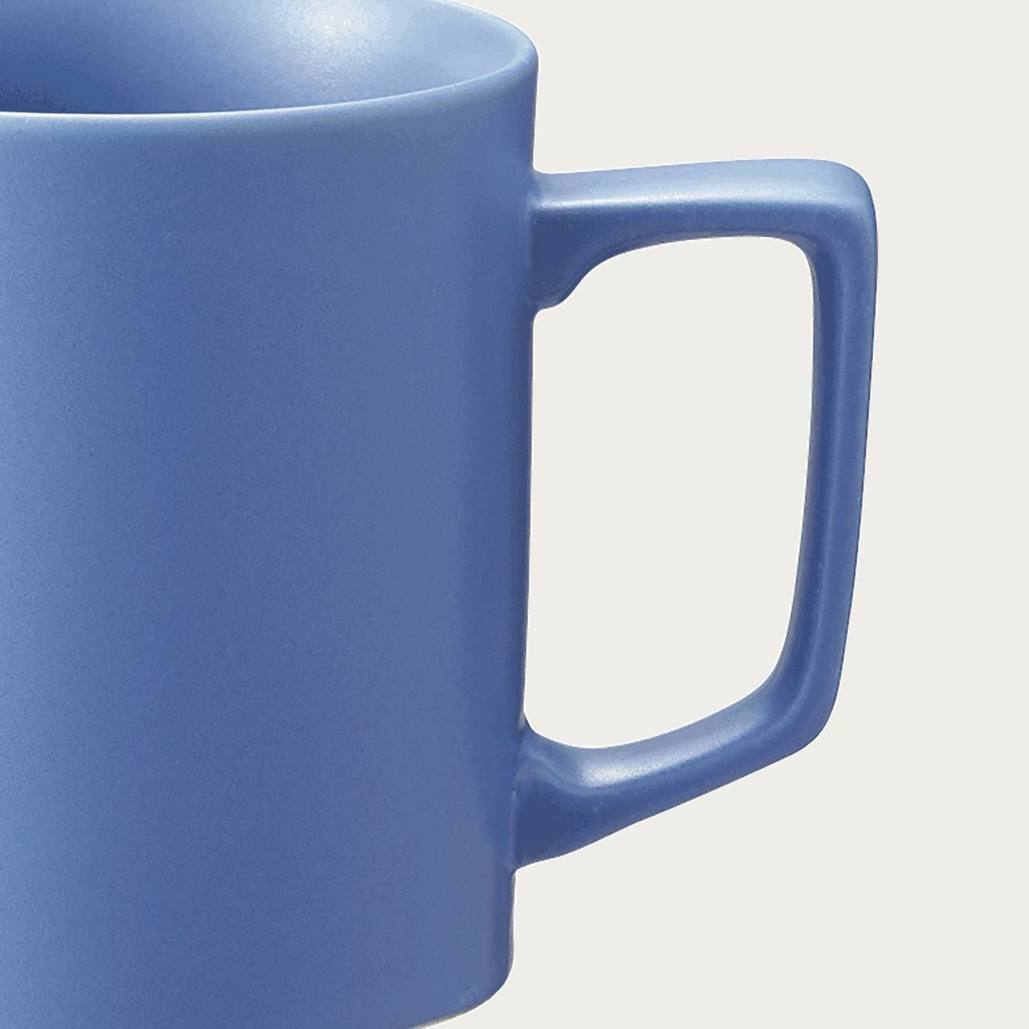 Cốc (ly) uống nước, cà phê màu xanh dung tích 335ml sứ trắng Nhật Bản | Noritake Resta 1762-E - 11701E