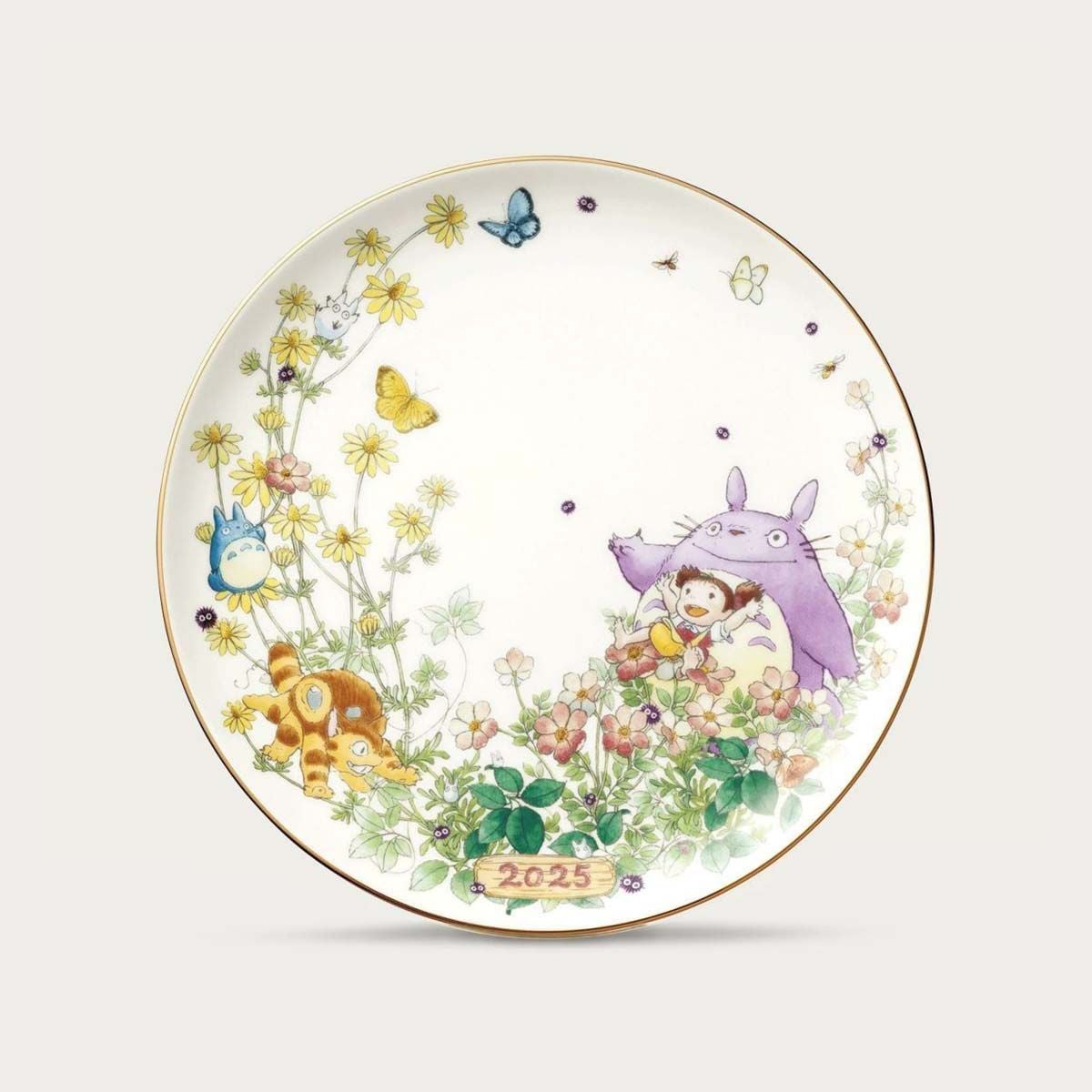 Đĩa tròn cỡ vừa Coupe đường kính 23,2cm sứ xương phiên bản 2025 | Noritake Totoro N-468L - Y50116A