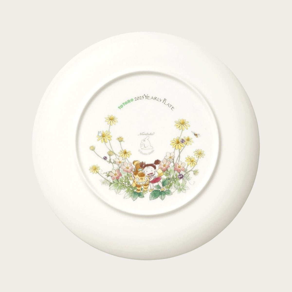 Đĩa tròn cỡ vừa Coupe đường kính 23,2cm sứ xương phiên bản 2025 | Noritake Totoro N-468L - Y50116A