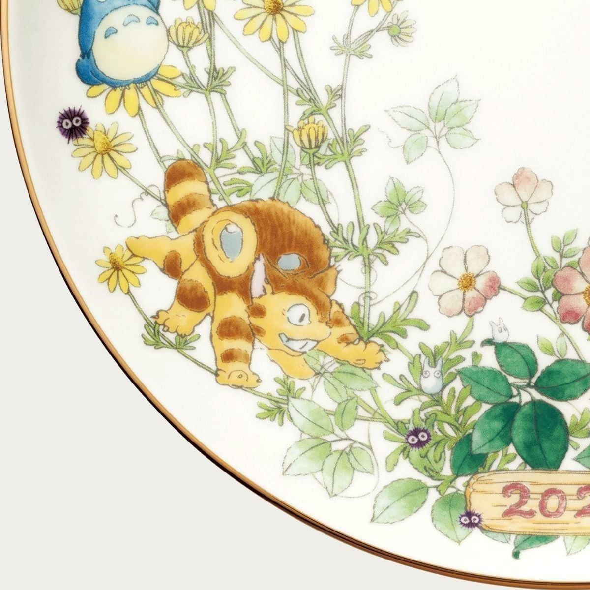 Đĩa tròn cỡ vừa Coupe đường kính 23,2cm sứ xương phiên bản 2025 | Noritake Totoro N-468L - Y50116A