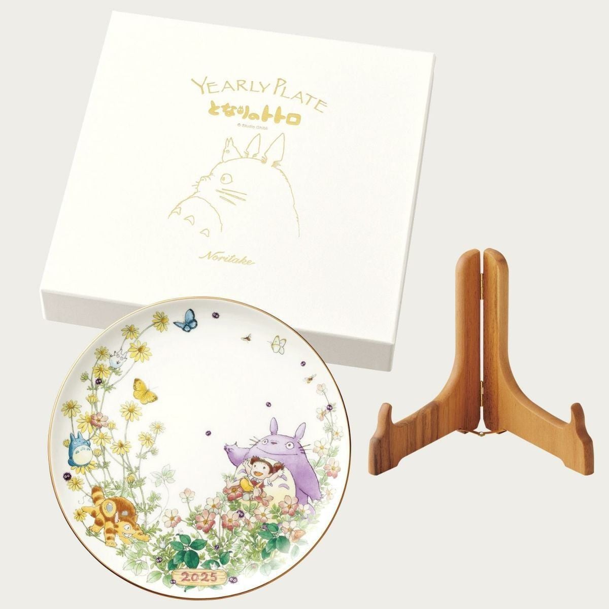 Đĩa tròn cỡ vừa Coupe đường kính 23,2cm sứ xương phiên bản 2025 | Noritake Totoro N-468L - Y50116A