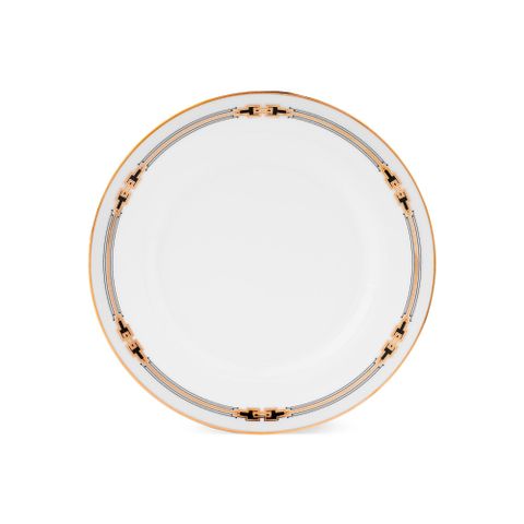  Đĩa tròn cỡ vừa đường kính 21cm sứ trắng | Noritake Empire Gold 1786L - 91011 