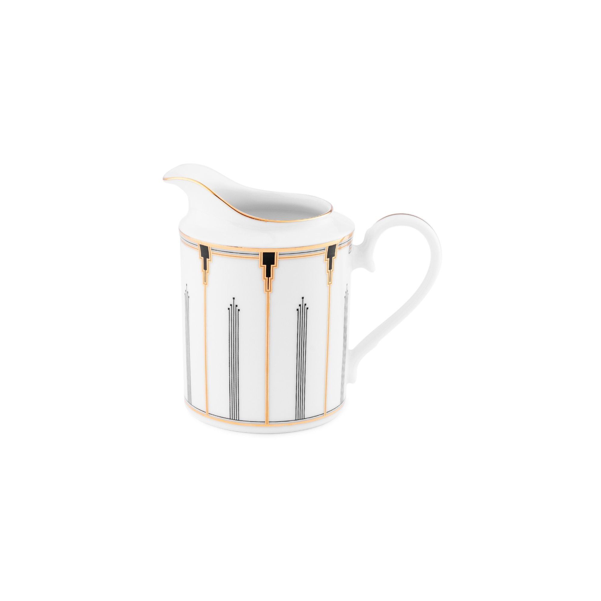 Bình (hũ) đựng sữa dung tích 310ml sứ trắng | Noritake Empire Gold 1786L - 91028