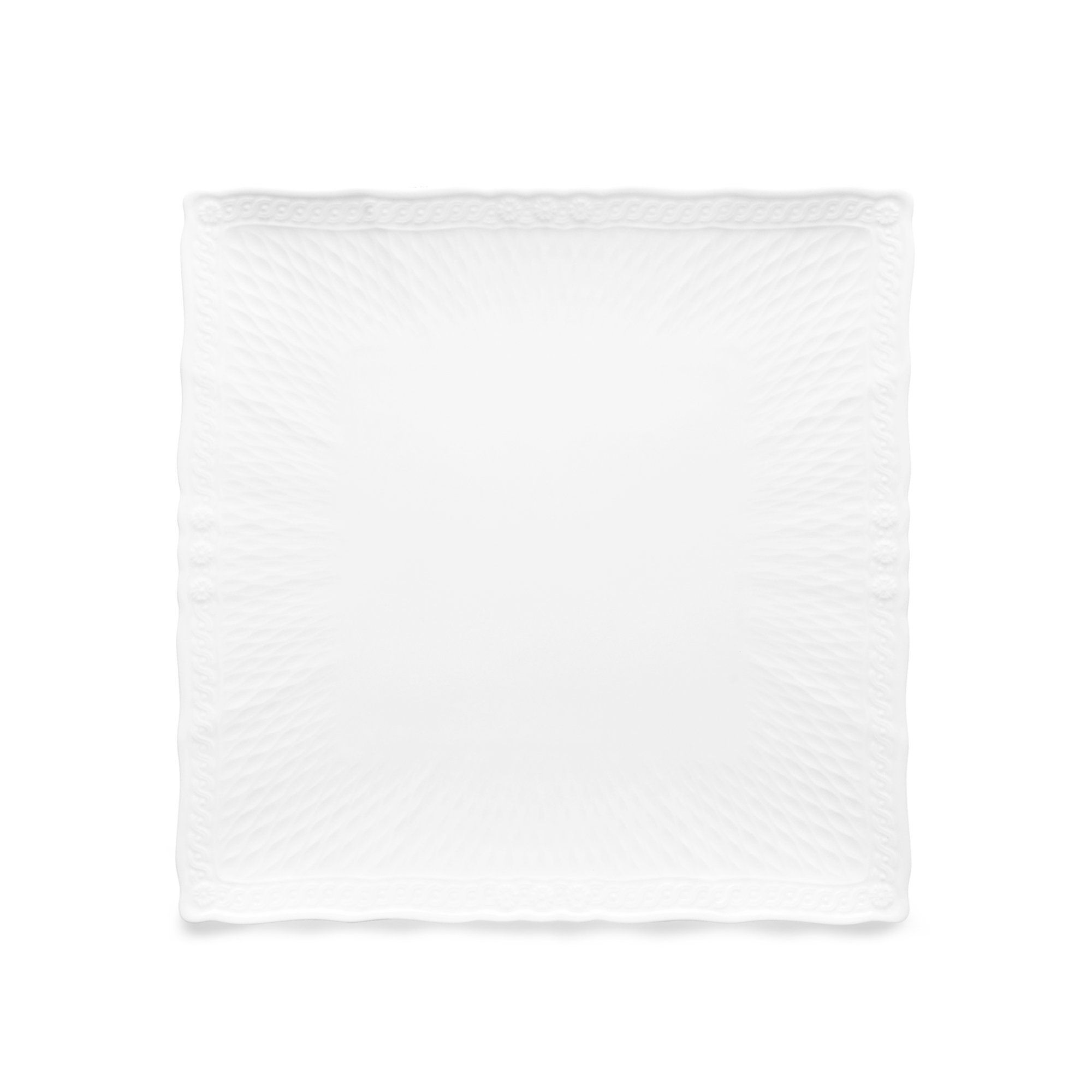 Đĩa vuông cỡ vừa cạnh dài 23cm sứ trắng cao cấp | Noritake Cher Blanc 1655L - 94837