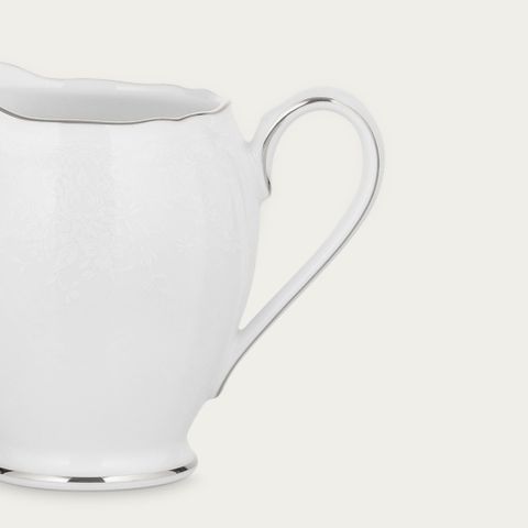  Bình (hũ) đựng sữa dung tích 180ml sứ trắng | Noritake Princess Bouquet Platinum 1661L - 94428 