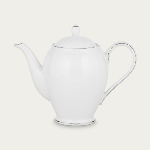  Ấm trà (bình trà) dung tích 950ml sứ trắng | Noritake Princess Bouquet Platinum 1661L - 94453 
