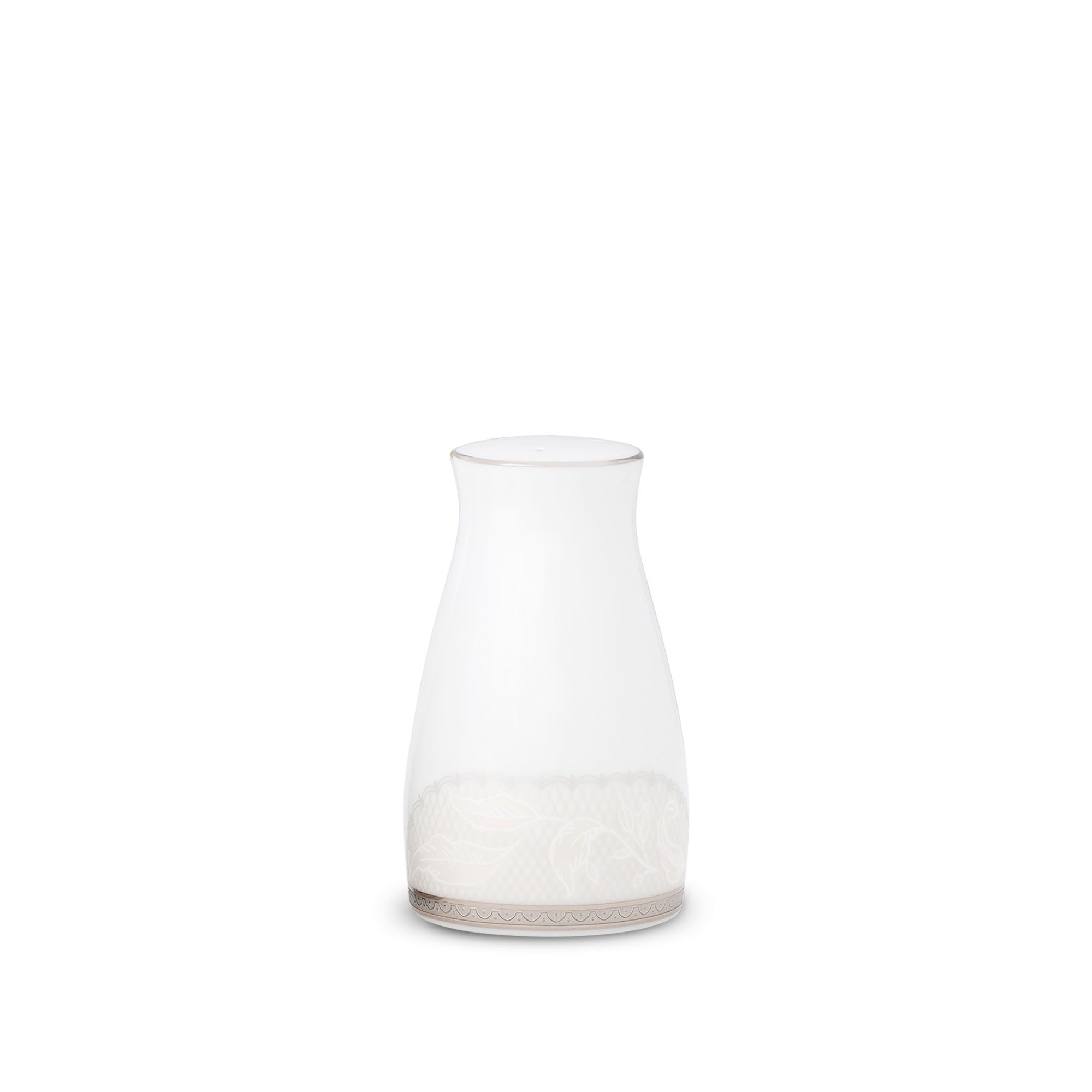 Lọ đựng tiêu (loại 3 lỗ) cao 8,6cm sứ trắng | Noritake Flanders Platinum 1715L - 91970