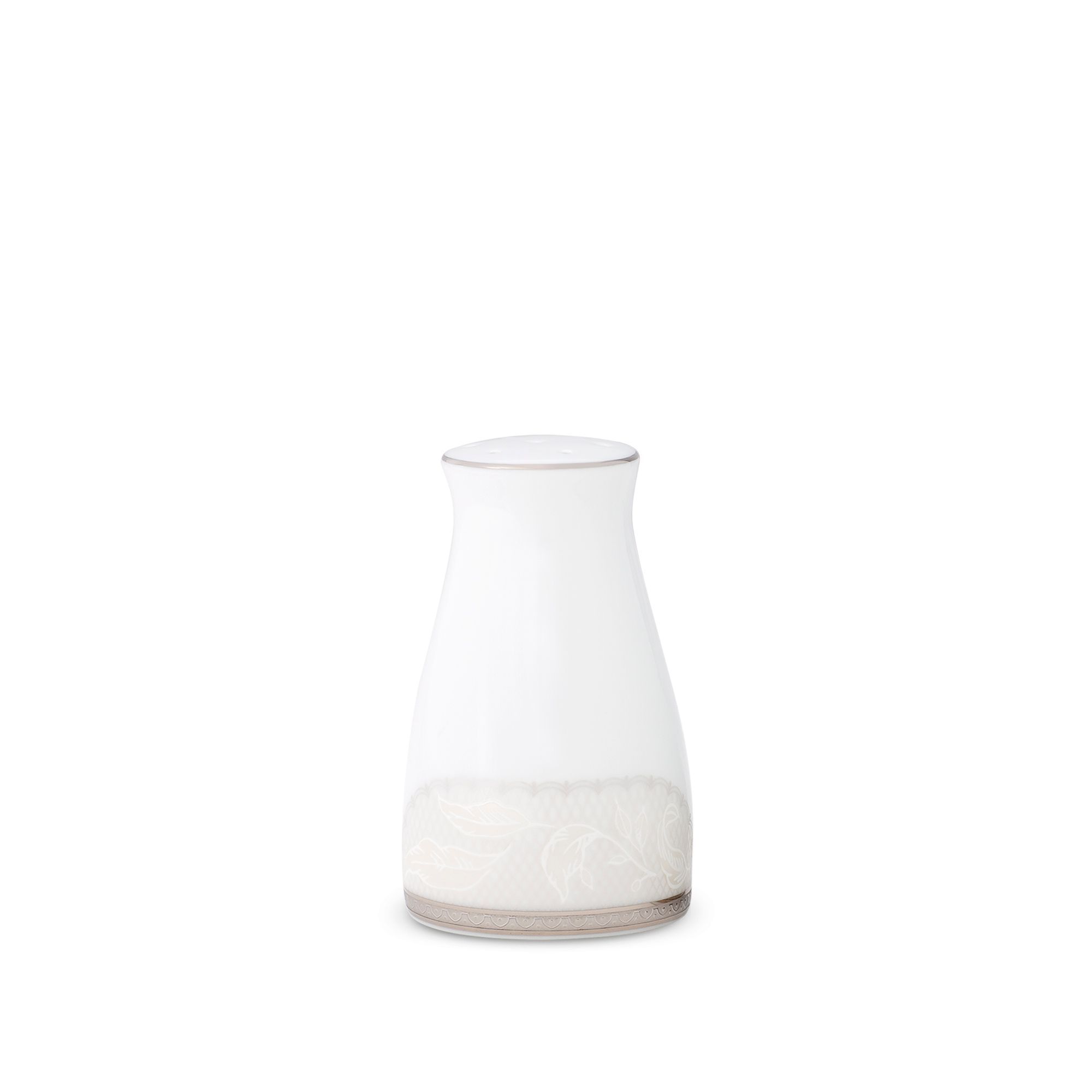 Lọ đựng muối (loại 7 lỗ) cao 8,6cm sứ trắng | Noritake Flanders Platinum 1715L - 91971