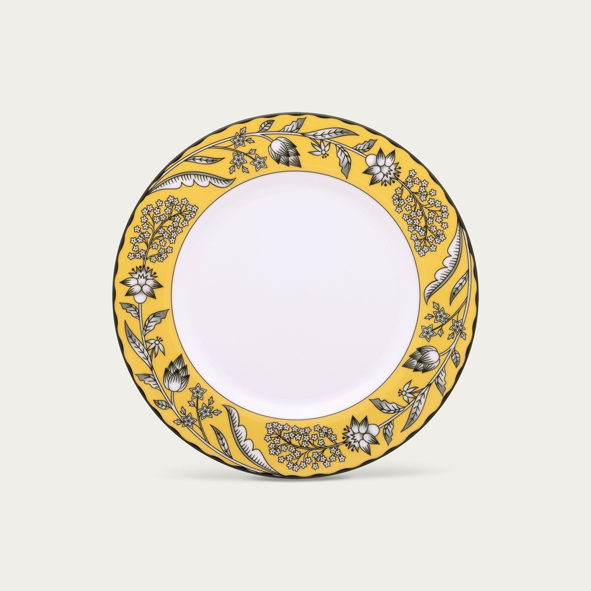 Đĩa tròn cỡ vừa đường kính 21cm (màu vàng) sứ trắng | Noritake Chelsea Estate 1779L - 91011