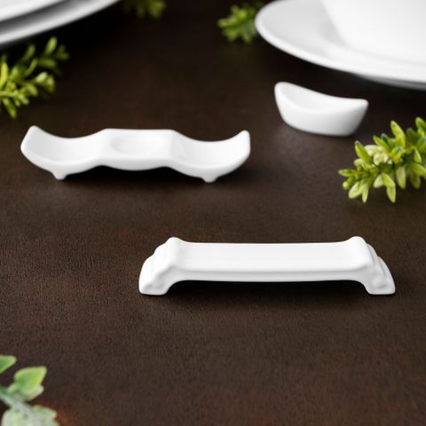  Dụng cụ gác đũa dài 9,4cm sứ trắng | Noritake Art Stage 4257L - 91839 