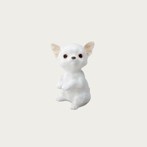  Tượng sứ cún cưng (Chihuahua) cao 9cm sứ xương cao cấp Nhật Bản | Noritake Figurine Dog AC241 - K221 