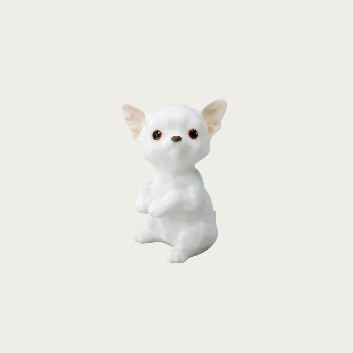 Tượng sứ cún cưng (Chihuahua) cao 9cm sứ xương cao cấp Nhật Bản | Noritake Figurine Dog AC241 - K221