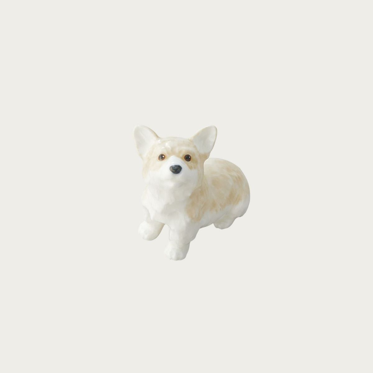 Tượng sứ cún cưng (Corgi) cao 9,2cm sứ xương cao cấp Nhật Bản | Noritake Figurine Dog AC460 - K323