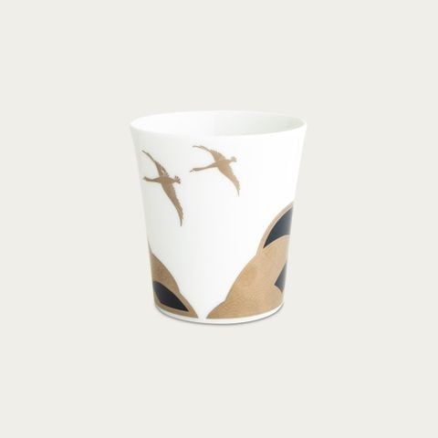  Cốc (ly) uống nước, uống trà chim hạc 350ml sứ trắng cao cấp Nhật Bản | Noritake Atehaka 1685J - T2181 