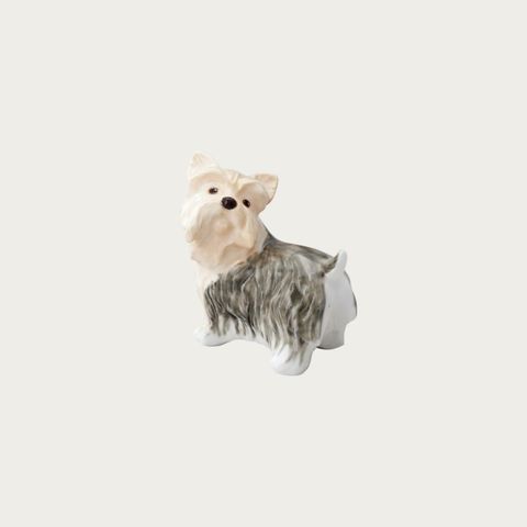  Tượng sứ cún cưng (Yorkshire Terrier) cao 9,5cm sứ xương cao cấp Nhật Bản | Noritake Figurine Dog AC243 - K223 