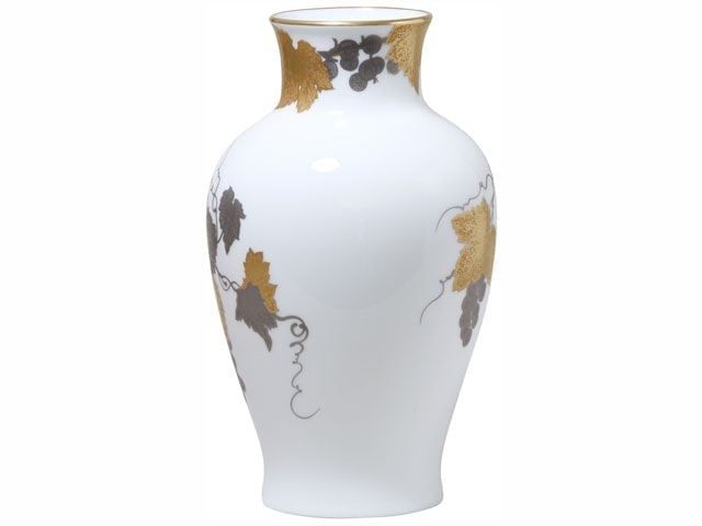 Bình hoa Okura "Nho vàng" cao 28cm màu trắng | Okura Gold Grape 1276 - 20A