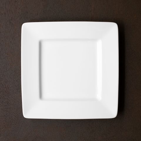  Đĩa vuông cỡ vừa cạnh dài 24,7cm sứ trắng | Noritake Art Stage 1609L - 91135 