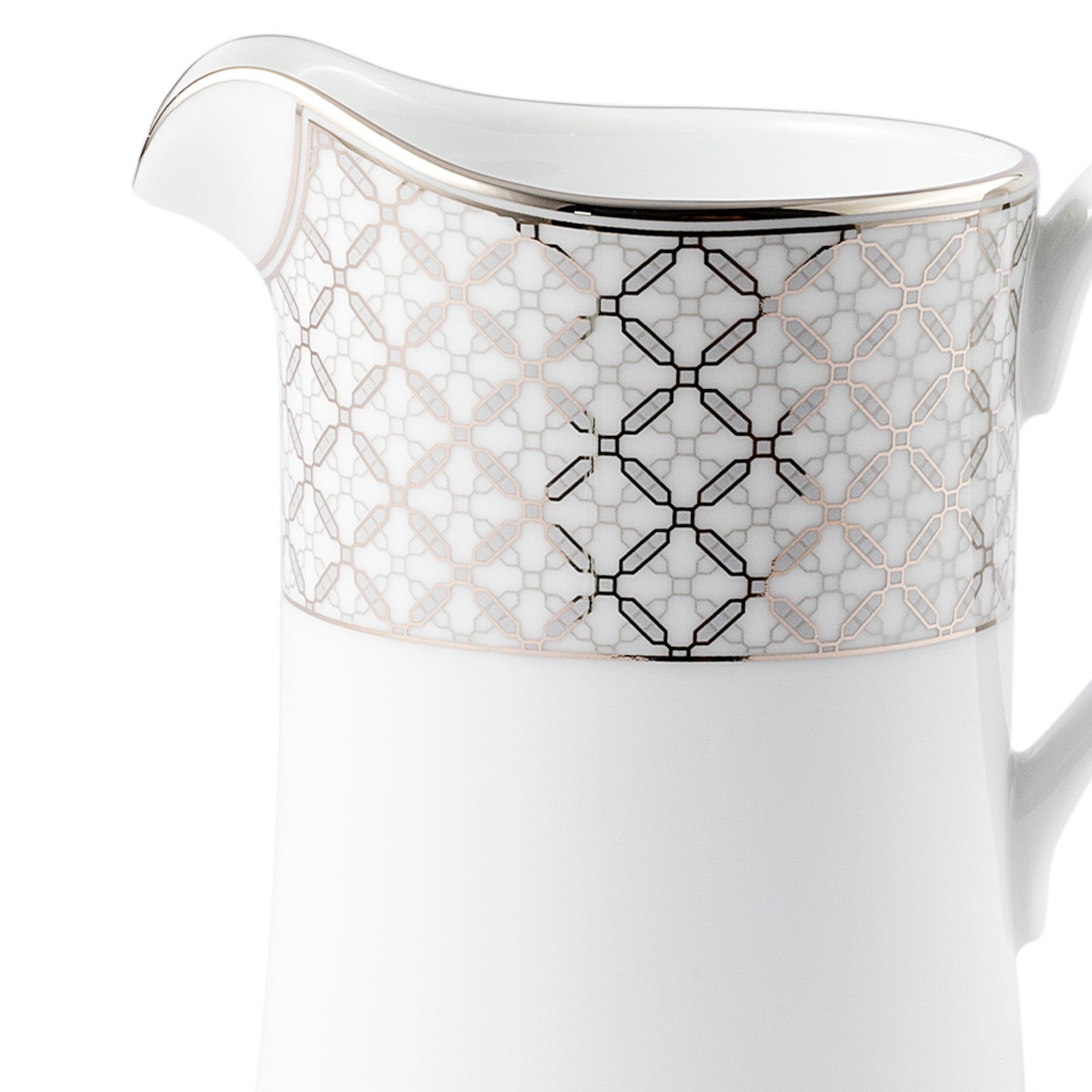 Bình (hũ) đựng sữa dung tích 300ml sứ trắng | Noritake City Table 1788L - 91126