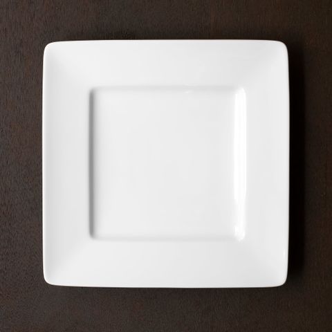  Đĩa vuông cỡ lớn cạnh dài 26,6cm sứ trắng | Noritake Art Stage 1609L - 91134 