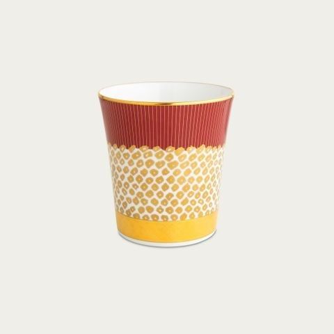  Cốc (ly) uống nước, uống trà (kanoko shibori - Đỏ) 350ml sứ trắng cao cấp Nhật Bản | Noritake Atehaka 1687-1J - T2181 