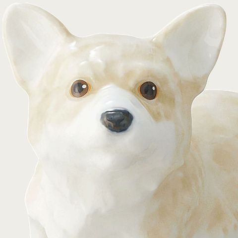  Tượng sứ cún cưng (Corgi) cao 9,2cm sứ xương cao cấp Nhật Bản | Noritake Figurine Dog AC460 - K323 