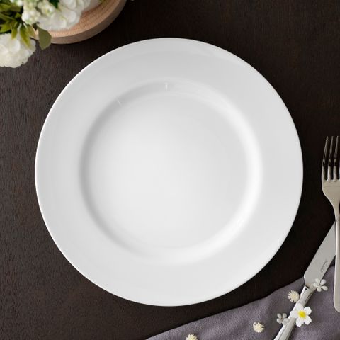  Đĩa tròn cỡ lớn đường kính 26,8cm sứ trắng | Noritake Art Stage 3-336L - 91020 