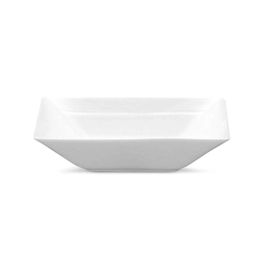 Bát (tô) đa năng hình vuông 17,9cm dung tích 670ml đựng soup, đồ chiên xào sứ trắng | Noritake Arctic White 4000L - 91531