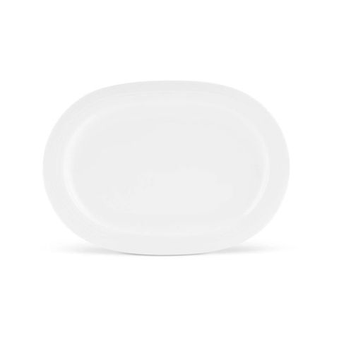  Đĩa Oval cỡ vừa (MD) dài 35,6cm sứ trắng | Noritake Arctic White 4000L - 91544 