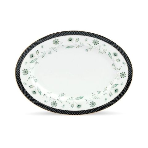  Đĩa Oval cỡ nhỏ (SM) dài 31,2cm sứ xương | Noritake Forever Fields 4950L - 97245 