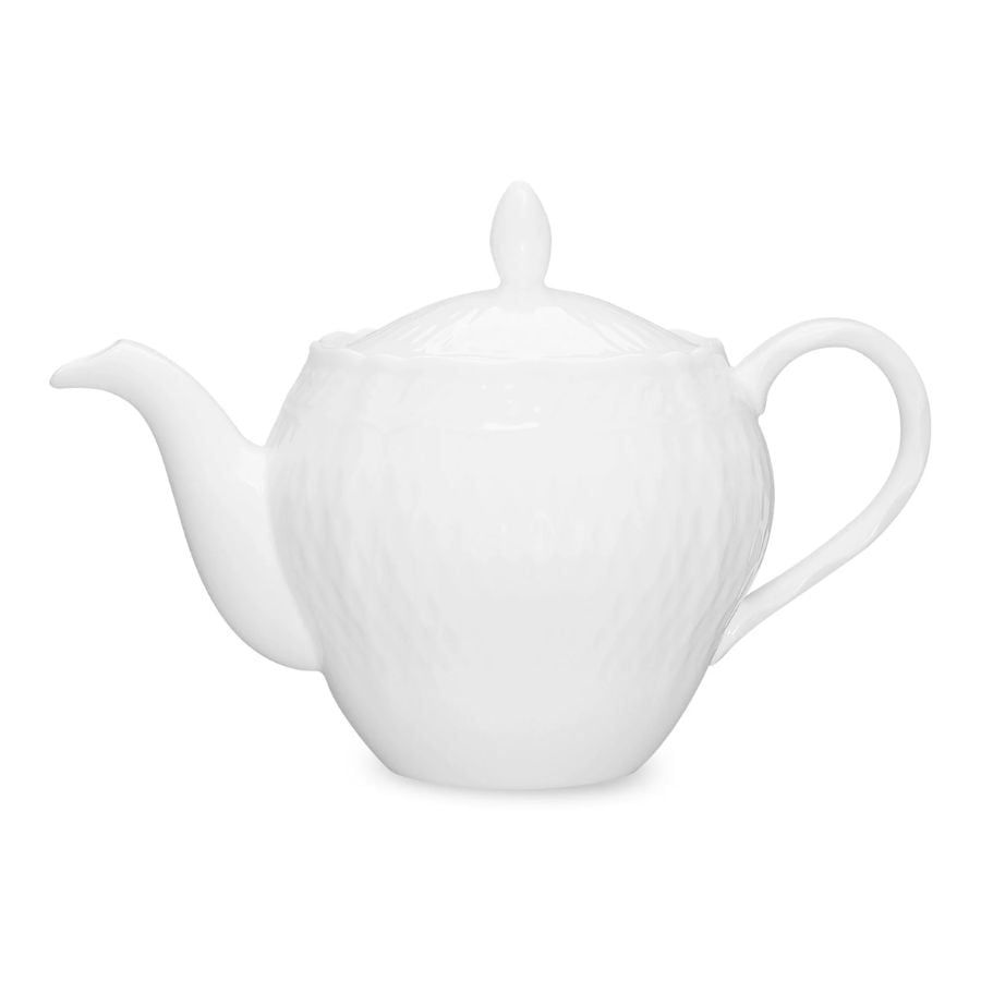Ấm trà (bình trà) dung tích 1.120ml sứ trắng cao cấp | Noritake Cher Blanc 1655L - 94863
