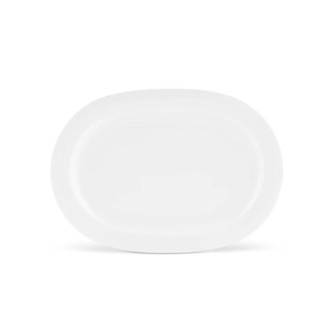 Đĩa Oval cỡ nhỏ (SM) dài 30,6cm sứ trắng | Noritake Arctic White 4000-1L - 91445 