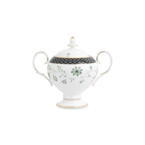  Bình (hũ) đường có nắp đậy dung tích 325ml sứ xương | Noritake Forever Fields 4950L - 50727A 